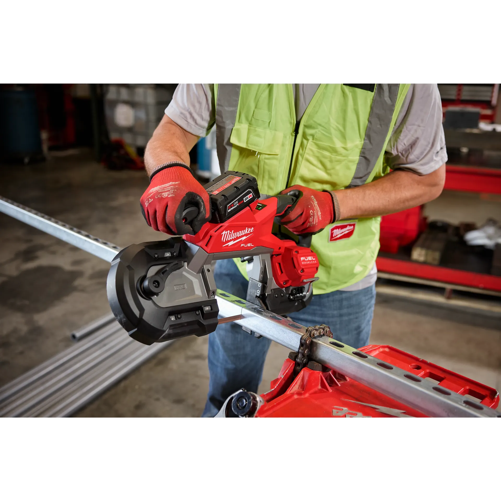Milwaukee 2929S-20 M18 FUEL™ Deep Cut Dual Trigger Band Saw w/ ONE-KEY™ (Tool Only) - McCally Tool and Supply | Industrial Distributor & Repair