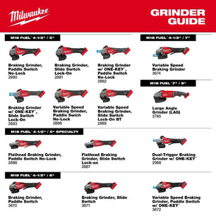Milwaukee 3670-20 M18 FUEL™ 4-1/2