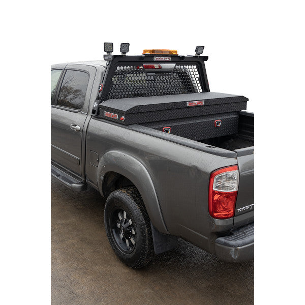 Weather Guard Model 127-52-04 Saddle Box, Aluminum, Full Standard, Textured Matte Black, 11.0 cu ft