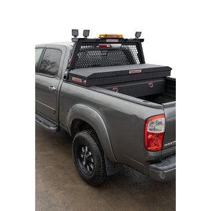 Weather Guard Model 127-52-04 Saddle Box, Aluminum, Full Standard, Textured Matte Black, 11.0 cu ft
