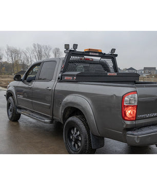 Weather Guard Model 127-52-04 Saddle Box, Aluminum, Full Standard, Textured Matte Black, 11.0 cu ft