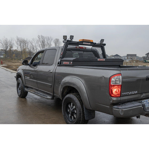Weather Guard Model 127-52-04 Saddle Box, Aluminum, Full Standard, Textured Matte Black, 11.0 cu ft