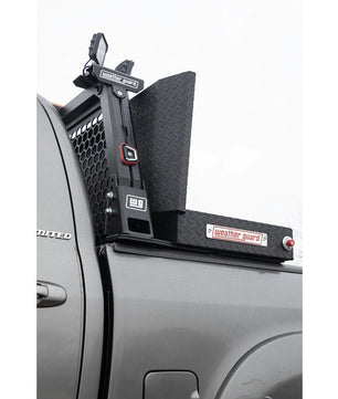 Weather Guard Model 127-52-04 Saddle Box, Aluminum, Full Standard, Textured Matte Black, 11.0 cu ft