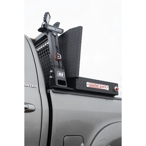 Weather Guard Model 127-52-04 Saddle Box, Aluminum, Full Standard, Textured Matte Black, 11.0 cu ft