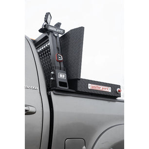 Weather Guard Model 127-52-04 Saddle Box, Aluminum, Full Standard, Textured Matte Black, 11.0 cu ft