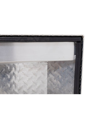 Weather Guard Model 123-0-04 Saddle Box, Aluminum, Full Deep, Clear, 15.0 cu ft - McCally Tool and Supply | Industrial Distributor & Repair