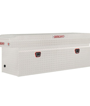 Weather Guard Model 123-0-04 Saddle Box, Aluminum, Full Deep, Clear, 15.0 cu ft - McCally Tool and Supply | Industrial Distributor & Repair