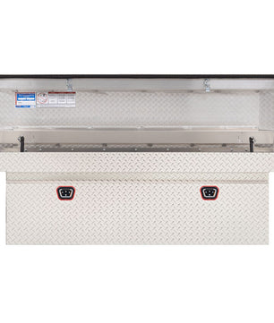 Weather Guard Model 123-0-04 Saddle Box, Aluminum, Full Deep, Clear, 15.0 cu ft - McCally Tool and Supply | Industrial Distributor & Repair