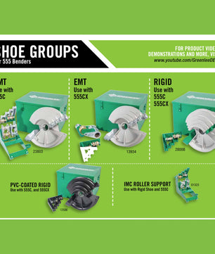 Greenlee 23803 EMT Shoe Group 1/2