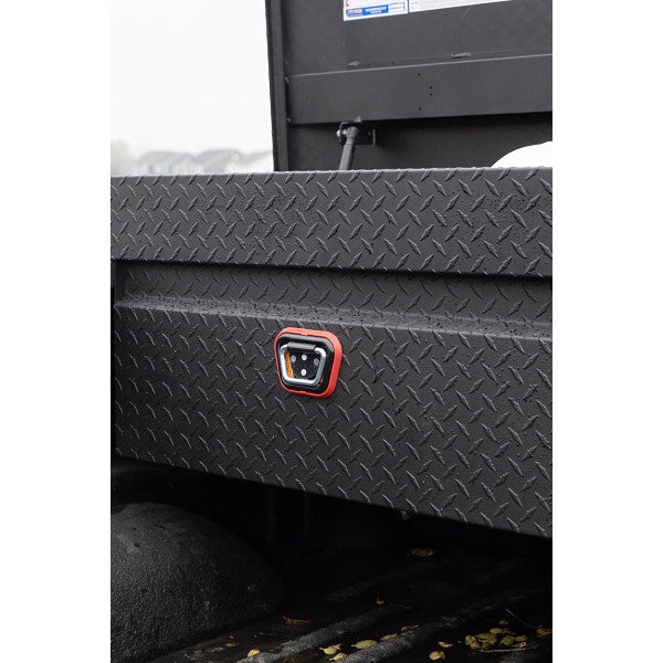 Weather Guard Model 127-52-04 Saddle Box, Aluminum, Full Standard, Textured Matte Black, 11.0 cu ft