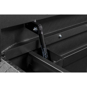 Weather Guard Model 127-52-04 Saddle Box, Aluminum, Full Standard, Textured Matte Black, 11.0 cu ft