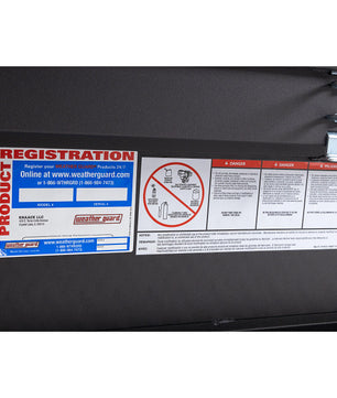 Weather Guard Model 127-52-04 Saddle Box, Aluminum, Full Standard, Textured Matte Black, 11.0 cu ft