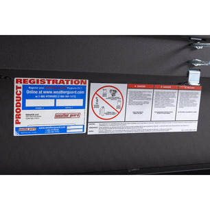 Weather Guard Model 127-52-04 Saddle Box, Aluminum, Full Standard, Textured Matte Black, 11.0 cu ft