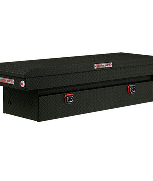 Weather Guard Model 127-52-04 Saddle Box, Aluminum, Full Standard, Textured Matte Black, 11.0 cu ft