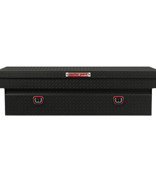 Weather Guard Model 127-52-04 Saddle Box, Aluminum, Full Standard, Textured Matte Black, 11.0 cu ft
