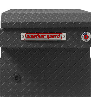 Weather Guard Model 127-52-04 Saddle Box, Aluminum, Full Standard, Textured Matte Black, 11.0 cu ft