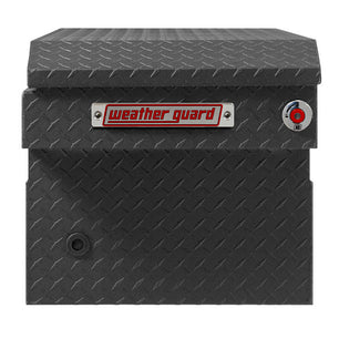 Weather Guard Model 127-52-04 Saddle Box, Aluminum, Full Standard, Textured Matte Black, 11.0 cu ft