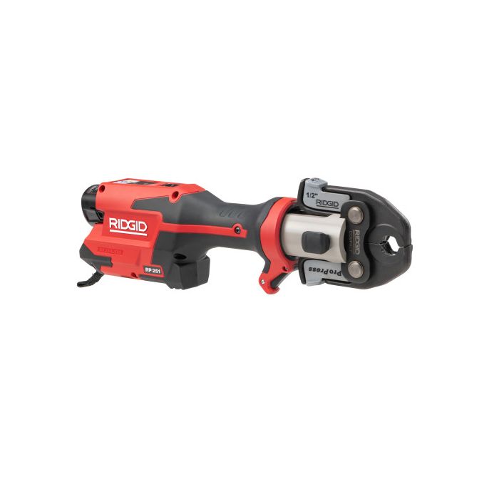 RIDGID 78228 RP 251 Press Tool Battery Kit 1/2"-1" MegaPress Jaws and 1/2"-3/4" Rings with C1 Actuator - McCally Tool and Supply | Industrial Distributor & Repair