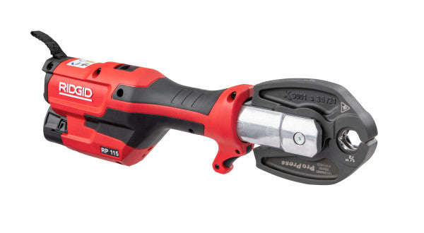 RIDGID 72543 RP 115 Press Tool Kit with PureFlow Jaws (1/2” – 3/4”)