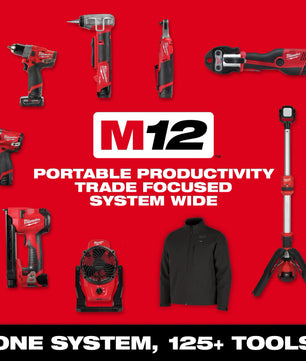 Milwaukee 2519-21 M12 FUEL™ High Speed Chain Snake for 1-1/4”-2” Pipes