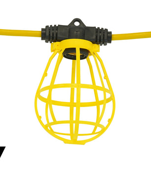 Southwire 7145SW 14/2 100' SJTW Plastic Cage String Light - McCally Tool and Supply | Industrial Distributor & Repair