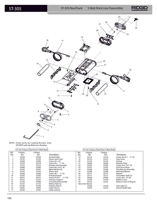 RIDGID 22528 Ground Stake Replacement Part for ST-305 Transmitter