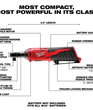 Milwaukee 2457-20 M12 Cordless 3/8