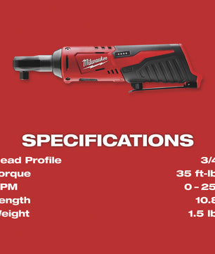 Milwaukee Cordless Ratchet (Bare Tool)