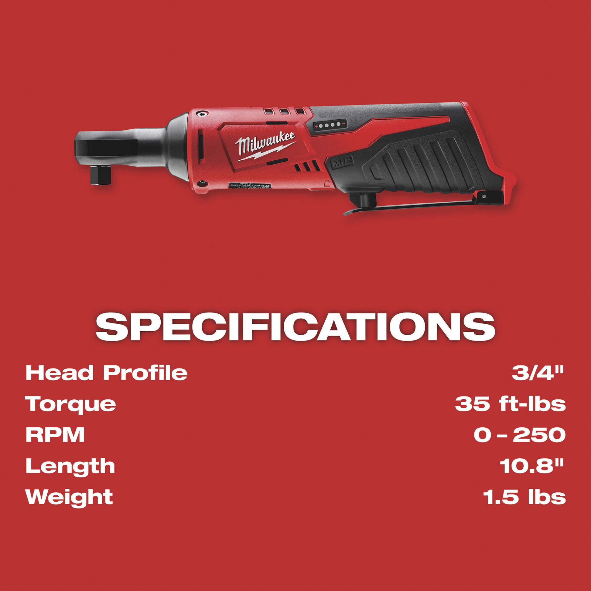 Milwaukee Cordless Ratchet (Bare Tool)