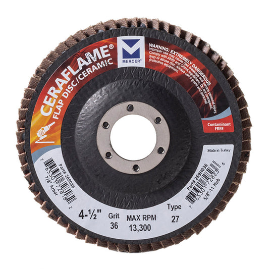 Champion 269080 Sanding Disc 80 Grit (4-1/2" x 7/8") Type 27 (Pkg of 1) - McCally Tool and Supply | Industrial Distributor & Repair
