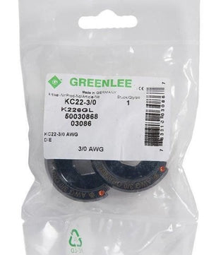 Greenlee KC22-3/0 Crimping Die, 3/0 AWG (KC22) - McCally Tool and Supply | Industrial Distributor & Repair