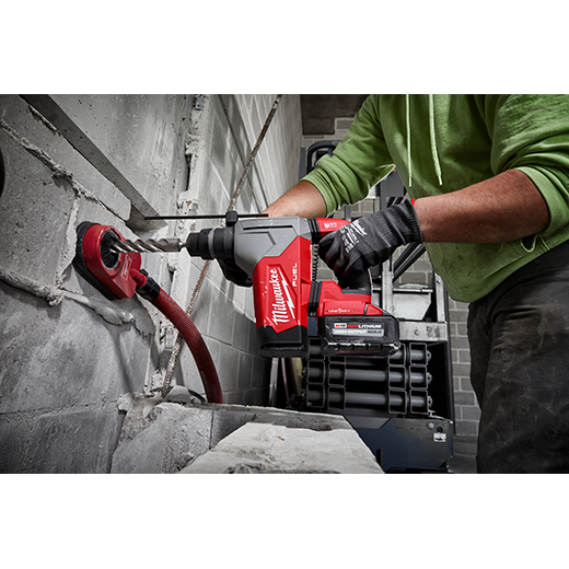 Milwaukee 2915-22DE M18 FUEL™ 1-1/8" SDS Plus Rotary Hammer w/ ONE-KEY™ & HAMMERVAC™ Dedicated Dust Extractor Kit - McCally Tool and Supply | Industrial Distributor & Repair