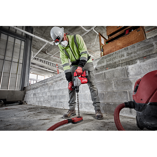 Milwaukee 2915-22DE M18 FUEL™ 1-1/8" SDS Plus Rotary Hammer w/ ONE-KEY™ & HAMMERVAC™ Dedicated Dust Extractor Kit - McCally Tool and Supply | Industrial Distributor & Repair