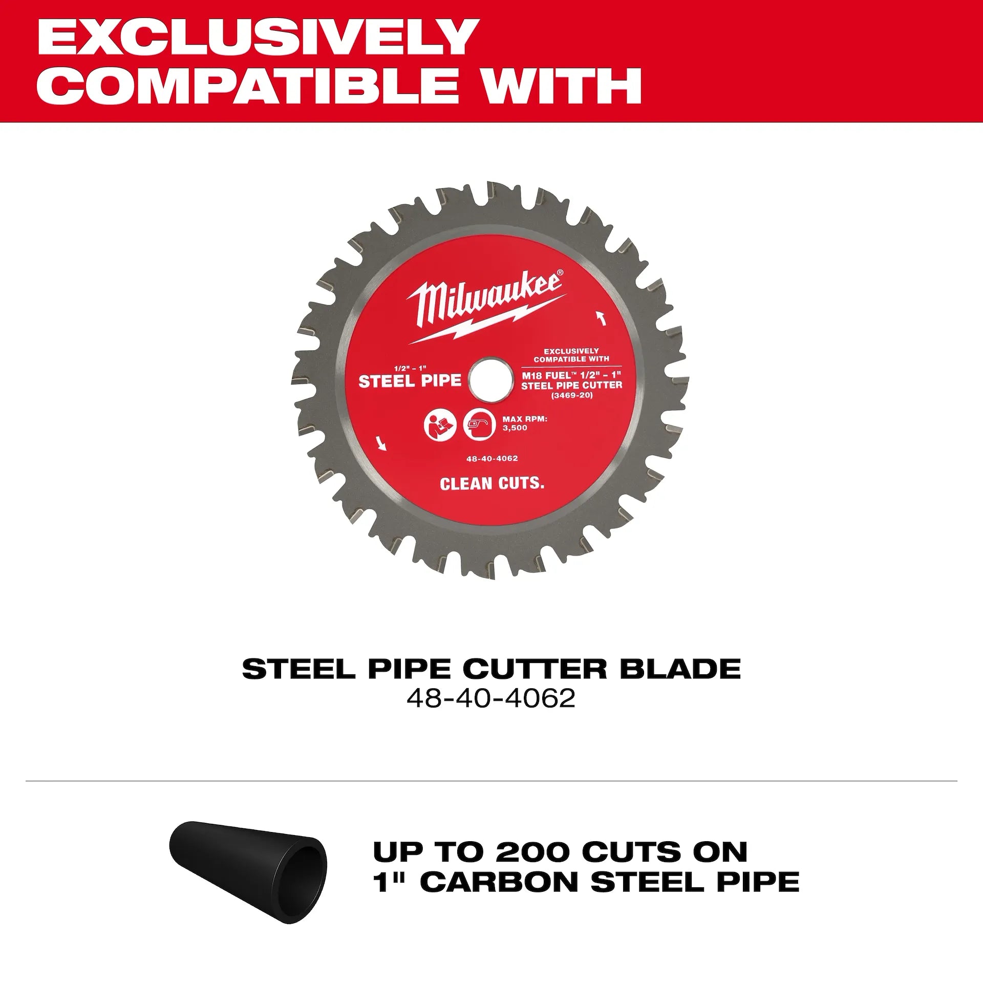 Milwaukee 3469-20 M18 FUEL™ ½”-1” Steel Pipe Cutter - McCally Tool and Supply | Industrial Distributor & Repair
