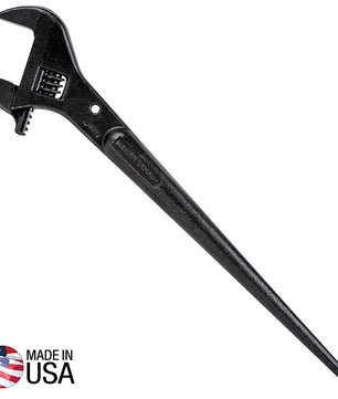 Klein Tools 3239 Adjustable Spud Wrench, 16-Inch, 1-5/8-Inch, Tether Hole - McCally Tool and Supply | Industrial Distributor & Repair