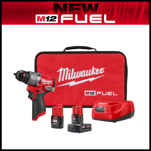 Milwaukee M12 FUEL™ 1/2" Hammer Drill/Driver Kit 3404-22 