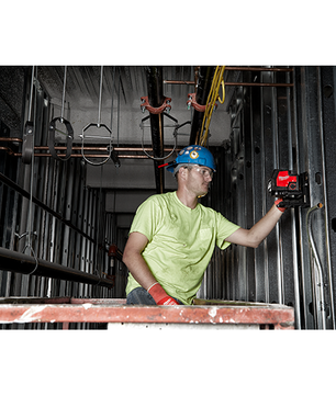 Milwaukee 3522-21 USB Rechargeable Green Cross Line & Plumb Points Laser - McCally Tool and Supply | Industrial Distributor & Repair
