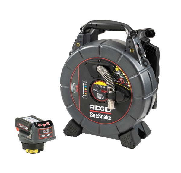 RIDGID 78728 SeeSnake microREEL APX and CSx Via System with TruSense, Battery, Charger