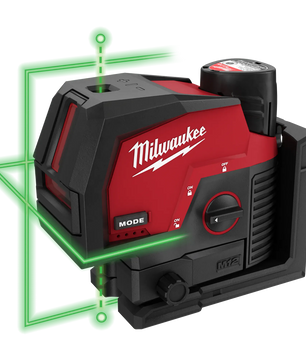 Milwaukee 3622-21 M12™ Green Cross Line & Plumb Points Laser Kit - McCally Tool and Supply | Industrial Distributor & Repair