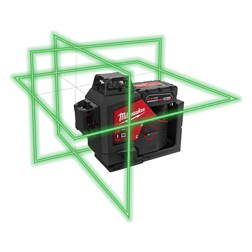 Milwaukee 3632-21 M12™ Green 360° 3-Plane Laser Kit - McCally Tool and Supply | Industrial Distributor & Repair