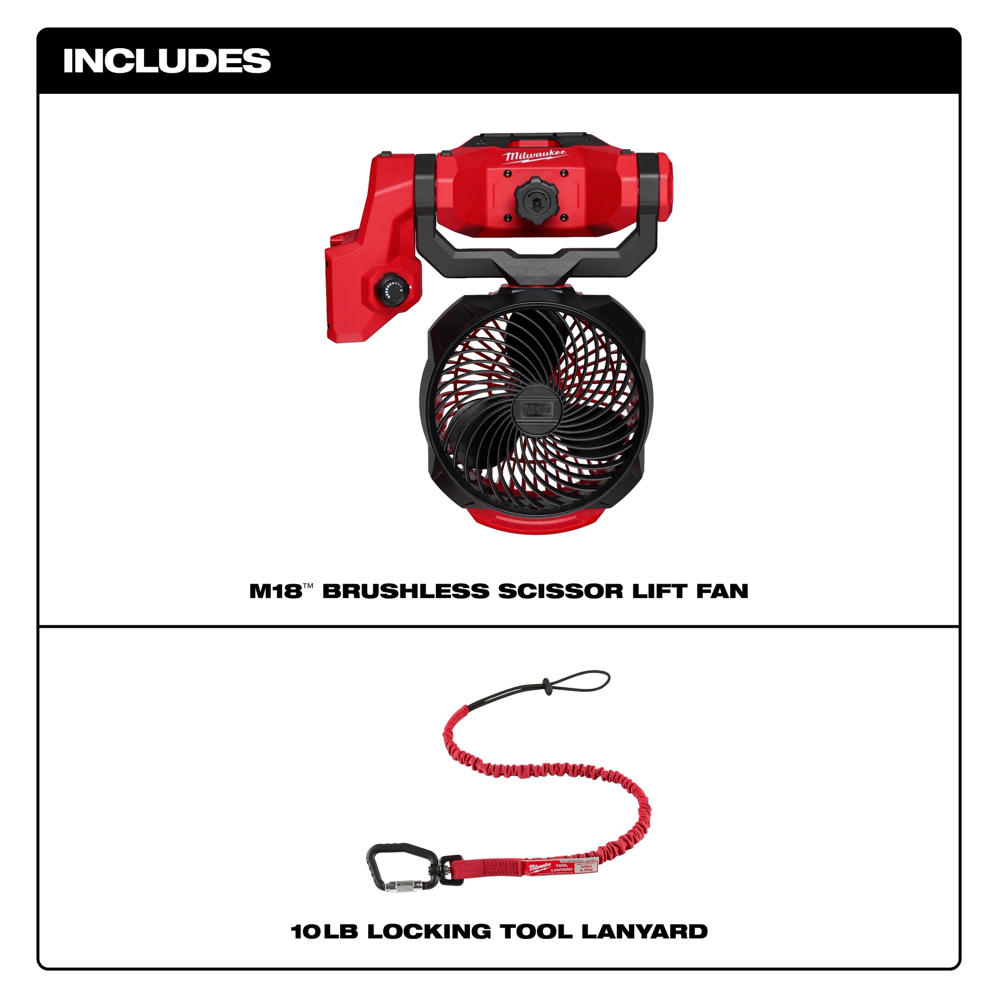 Milwaukee 0817-20 M18™ Brushless Scissor Lift Fan