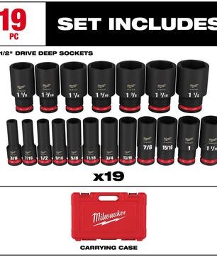 Milwaukee 49-66-7012 19PC SHOCKWAVE Impact Duty 1/2
