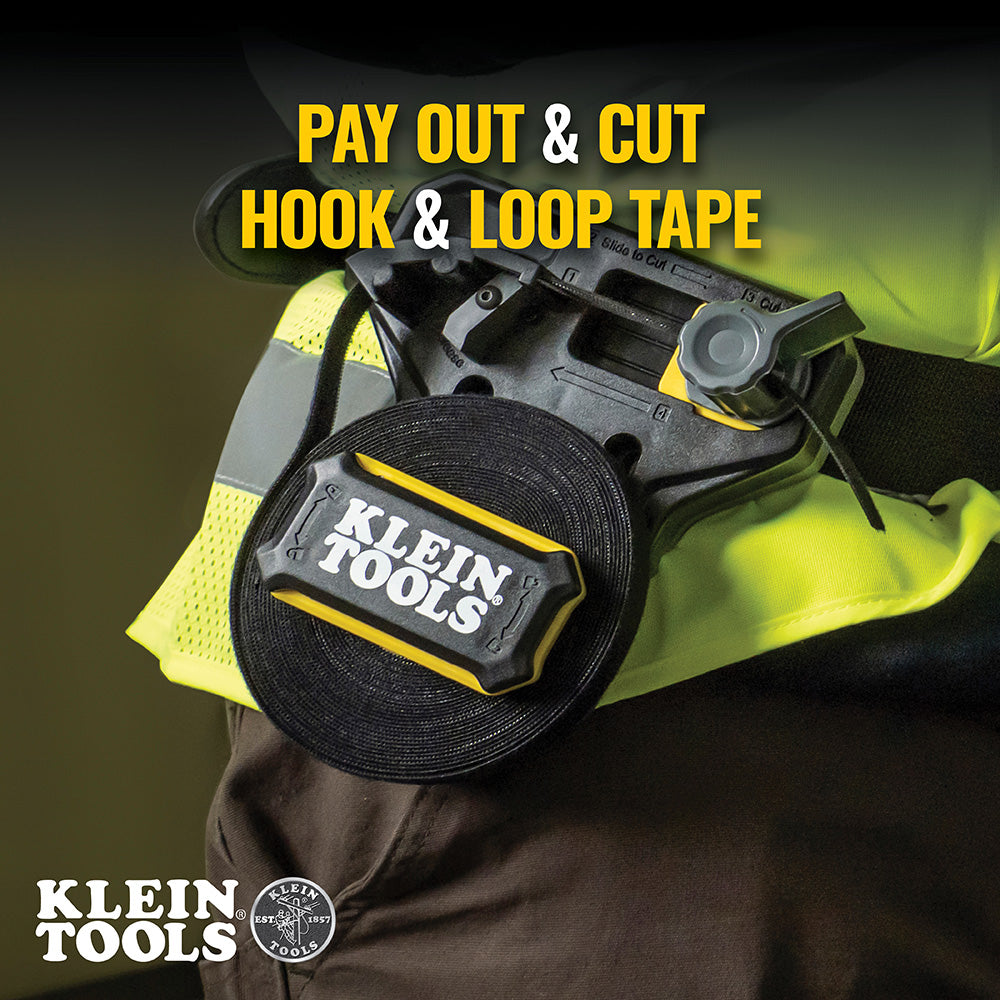 Klein 450-900 Hook and Loop Tape Dispenser, Versatile Cable Ties, Custom Length