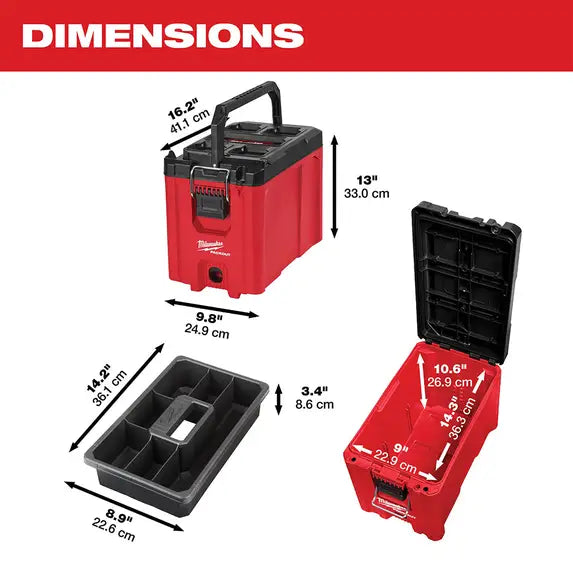 Milwaukee 48-22-8422 PACKOUT™ Compact Tool Box - McCally Tool and Supply | Industrial Distributor & Repair