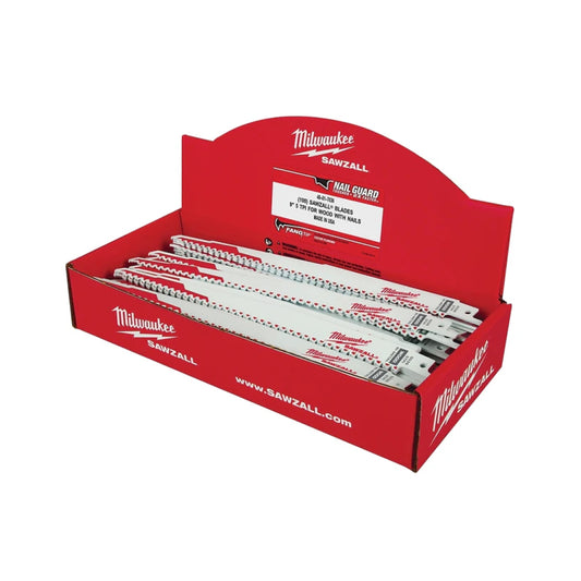 Milwaukee 48-01-7036 9" 5 TPI Wood Cutting Sawzall Blades (100 Pack)