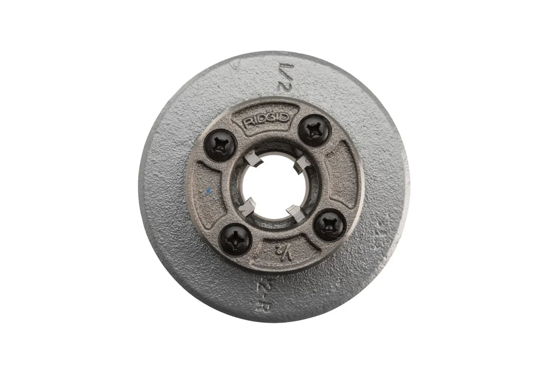 RIDGID 51857 12-R 1/2" NPT High-Speed for Plastic Coated Pipe Die Head Complete - McCally Tool and Supply | Industrial Distributor & Repair