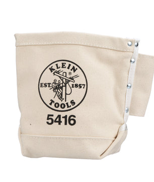 Klein Tools 5416 Tool Bag, Bull-Pin and Bolt Pouch, Belt Strap Connect, 5 x 10 x 9-Inch - McCally Tool and Supply | Industrial Distributor & Repair