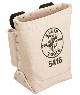 Klein Tools 5416 Tool Bag, Bull-Pin and Bolt Pouch, Belt Strap Connect, 5 x 10 x 9-Inch - McCally Tool and Supply | Industrial Distributor & Repair