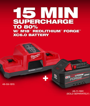 Milwaukee 48-59-1815 M18™ Dual Bay Simultaneous Super Charger - McCally Tool and Supply | Industrial Distributor & Repair
