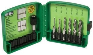 Greenlee DTAPKITM Metric, M3-M10 6-Piece Drill/Tap Set - McCally Tool and Supply | Industrial Distributor & Repair